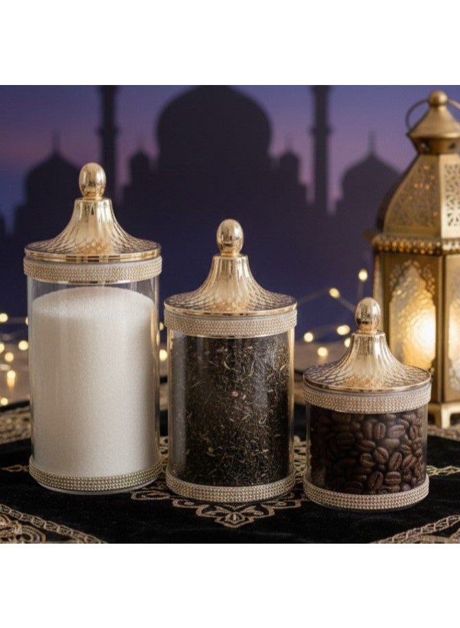 طقم بطرمانات استراس 3*1 - Image 5